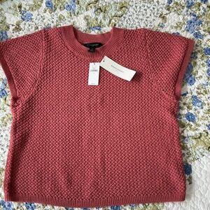 Banana Republic Salmon Rose Open Weave Knit Sweater NWT